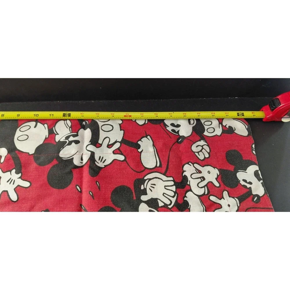 One Vintage 90s Disney Mickey Mouse Large Pillow Cover all-over repeating print